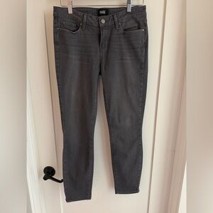 PAIGE Charcoal Skinny Jeans